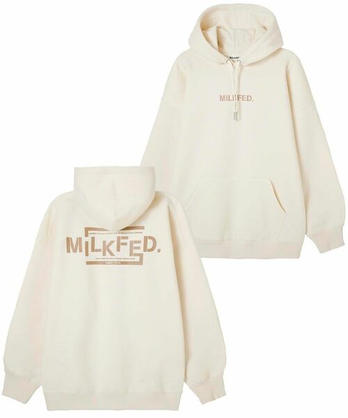 最終値下げ　ミルクフェド　STENCIL BIG SWEAT HOODIE MILKFED.