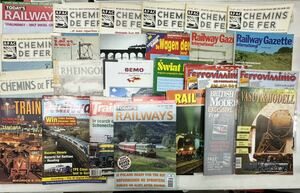 a0125-14.洋書 CHEMINS DE FER Railway Gazette 他 RAILWAY train 模型 鉄道 電車 雑誌 趣味 列車 海外雑誌 カタログ catalogue miniature