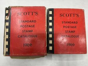 a0121-17.洋書 Scott's standard postage stamp catalogue 1966 vol1.2(傷み 壊れ 線引き等有)切手 郵便 Letter 趣味 collection