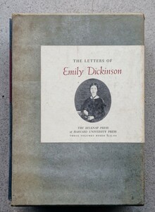 r0114-3.THE LETTERS OF Emily Dickinson Vol.1~3/エミリー・ディキンソン 書簡集/手紙/洋書/アメリカ文学/詩/エッセイ/ディスプレイ