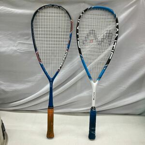 63①*60121-⑦ Squash racket 2 pcs set MNTIS POWER 110 CVANO135 secondhand goods present condition goods 