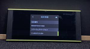 ★激安 Speed Wi-Fi Next W05 KDDI ○ HWD36 ブラック/ライム WF003 A-6