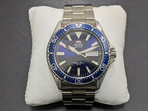 ORIENT オリエント F692-UAA0 稼働品 ブルー文字盤　Automatic 自動巻 Water Resist 20 bar 