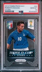 世界限定1枚【PSA10】2014 PANINI PRIZM WORLD CUP STARS ROBERTO BAGGIO R.バッジョ