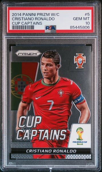 【PSA10】2014 PANINI PRIZM WORLD CUP CUP CAPTAINS CRISTIANO RONALDO C.ロナウド