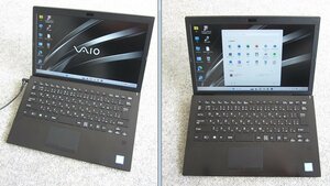 ★漆黒モデル★LTE搭載★第8世代Corei7-8550U★VAIO S13【ALL BLACK EDITION】[1.8GHz/8G/256GB]★大容量SSD★Windoｗ11Pro！★