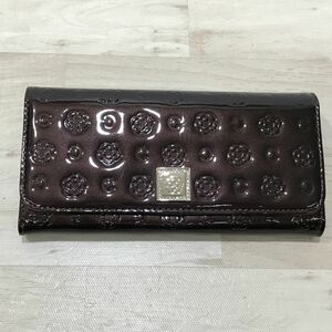 CLATHAS クレイサス 長財布 カメリア エナメル がま口[N0733]