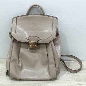 Samantha Thavasa Samantha Thavasa leather rucksack back lady's beige group [S0007]