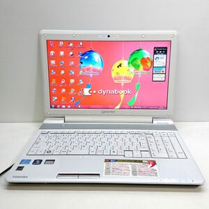 現状品 TOSHIBA 15.6インチ dynabook Qosmio T751/T8CWK Win7/Core i7-2630QM 地デジ対応 [M7609]