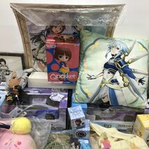 アニメ ( SAO グラブル けいおん はたらく細胞 等) グッズ ぬいぐるみ クッション クリアファイル フィギュア まとめ セット[C0387]_画像3