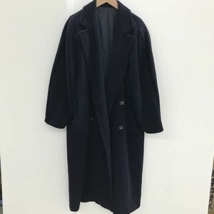 SPORTMAX by MaxMara ロングコート チェスターコート サイズ38 カシミア混 ネイビー系 スポーツマックス マックスマーラ[C0480]