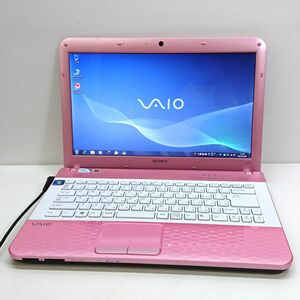 現状品 SONY 14インチ VAIO VPCEG Win7/Celeron B810 [M7713]