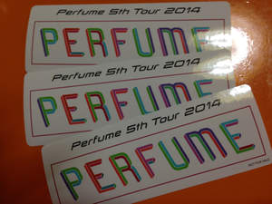 Perfume[5th Tour 2014]会場購入特典ステッカー新品! 3枚セット!