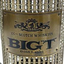 【ウィスキーボトルケース】SCOTCH WHISKIES/スコッチウイスキー BIG T Gold Label【オルゴール付】★6256_画像2