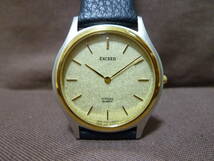 CITIZEN・シチズン・EXCEED・エクシード・18Kベゼル・2720-274806・クォーツ・金文字盤・電池交換済！ＵＳＥＤ！_画像1