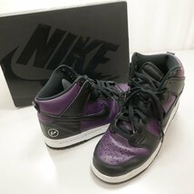 NIKE FRAGMENT DESIGN ナイキ フラグメントデザイン スニーカー靴 DUNK HI / F CITY PACK BEIJING ダンクハイ 北京WINE/BLACK-WHITE 27cm_画像1