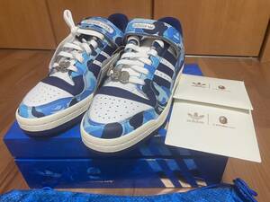 売り切り１００円スタート FORUM 84 BAPE LOW 30TH ANNIVERSARY BLUE CAMO ID4772 エイプ フォーラム A BATHING APE adidas アディダス