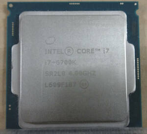 【中古】Intel CPU i7-6700k/4.00GHZ