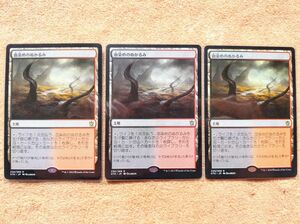 マジックザギャザリング 血染めのぬかるみ 3枚セット MTG タルキール覇王譚 Bloodstained Mire KTK