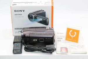 同梱歓迎【良品/動作品】SONY ソニー HANDYCAM HDR-PJ670（SDカード、バッテリー、充電器、元箱付） #4433