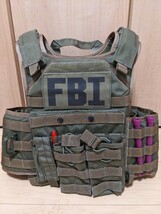 美品　プレートキャリア　ヘルメット、ホルスター等一式セット　FBI SWAT LE等の装備に　FLYYE FAPC ops-core 　レンジャーグリーン_画像2