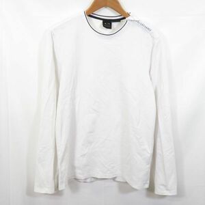 ARMANI EXCHANGE ショルダージップ ストレッチ カットソー 長袖Tシャツ sizeM/アルマーニエクスチェンジ 0104