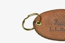 レア！ 80s 90s L.L.Bean ダック レザー キーホルダー ヴィンテージ ネームタグ カモ トートバッグや鍵にも♪_画像3