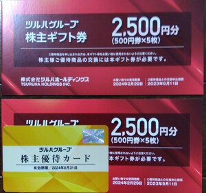 ツルハグループ 株主ギフト券 5,000円分 株主優待カード