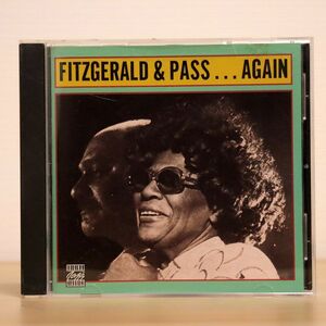 ELLA FITZGERALD & JOE PASS/FITZGERALD & PASS AGAIN/OJC 00025218705226 CD □