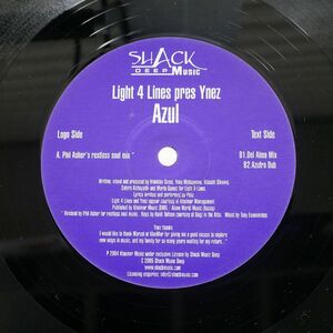 英 LIGHT 4 LINES/AZUL/SHACK MUSIC DEEP RECORDINGS SMD003 12