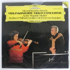 独 KARAJAN/MENDELSSOHN - BRUCH CONCERTOS POUR VIOLON/DG 2532016 LP