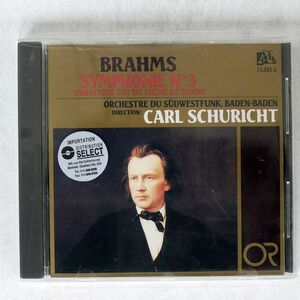 カール・シューリヒト/ブラームス：交響曲第3番/ADES 13223-2 CD □
