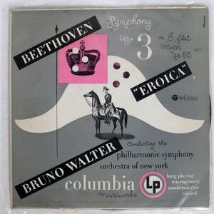 BRUNO WALTER/BEETHOVEN : SYMPHONY NO.3/COLUMBIA WL5009 LP