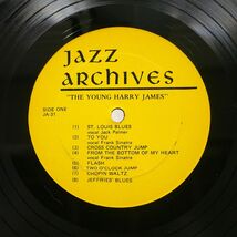 米 HARRY JAMES AND HIS ORCHESTRA/YOUNG/JAZZ ARCHIVES JA31 LP_画像2