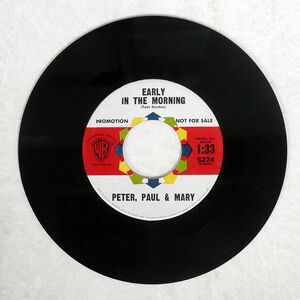 米 プロモ PETER PAUL & MARY/LEMON TREE/WARNER BROS. 5274 7 □