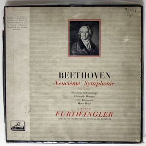 仏 VSM フラット盤 フルトヴェングラー/ベートーヴェン 交響曲第9番/LA VOIX DE SON MAITRE FALP381 LP