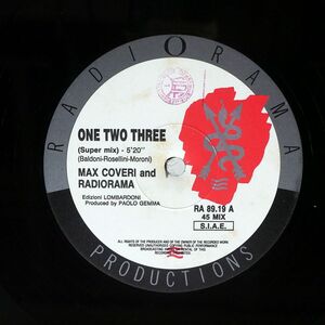 MAX COVERI/ONE, TWO, THREE/RADIORAMA PRODUCTIONS RA8919 12