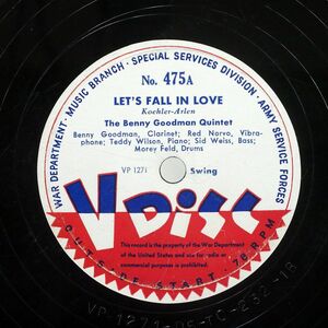 BENNY GOODMAN/LET’S FALL IN LOVE/V DISC 475 12