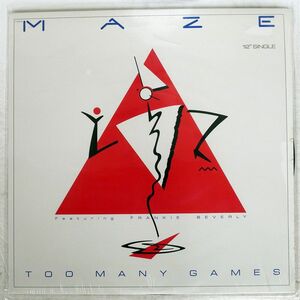 MAZE FEATURING FRANKIE BEVERLY/TOO MANY GAMES/CAPITOL V8643 12