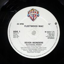 英 ペラ FLEETWOOD MAC/SEVEN WONDERS (EXTENDED REMIX)/WARNER BROS. W8317T 12_画像2