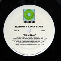 米 NORMAN & NANCY BLAKE/BLIND DOG/ROUNDER 0254 LP_画像2