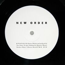 英 NEW ORDER/STATE OF THE NATION/BASE RECORD FAC153 12_画像2