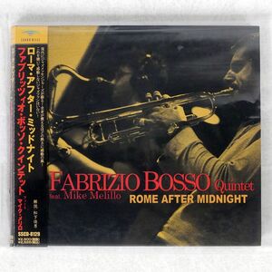 デジパック FABRIZIO BOSSO QUINTET/ROME AFTER MIDNIGHT/SOUND HILLS SSCD8129 CD □