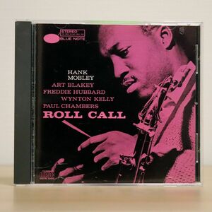 HANK MOBLEY/ROLL CALL/BLUE NOTE CDP 7 46823 2 CD □