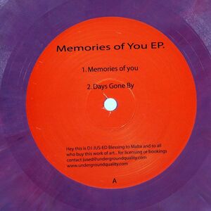 OWEN JAY & MELCHIOR SULTANA/MEMORIES OF YOU EP/UNDERGROUND QUALITY UQ-036 12