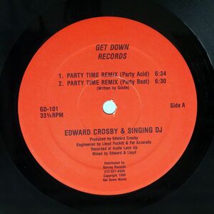 EDWARD CROSBY/PARTY TIME (REMIX)/GET DOWN GD101 12