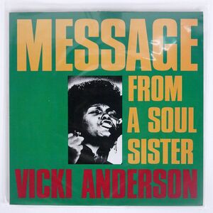 米 VICKI ANDERSON/MESSAGE FROM A SOUL SISTER/FAMOUS FLAME FF1028 LP