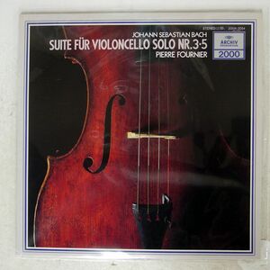 FOURNIER/BACH: SUITEN FUR VIOLONCELLO SOLO NR.3-5/ARCHIV PRODUKTION 20MA0054 LP