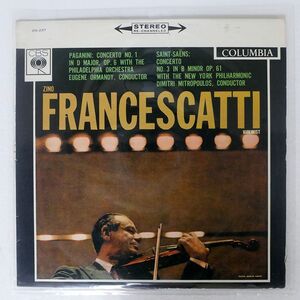 ZINO FRANCESCATTI/PAGANINI CONCERTO NO.1/CBS OS237 LP