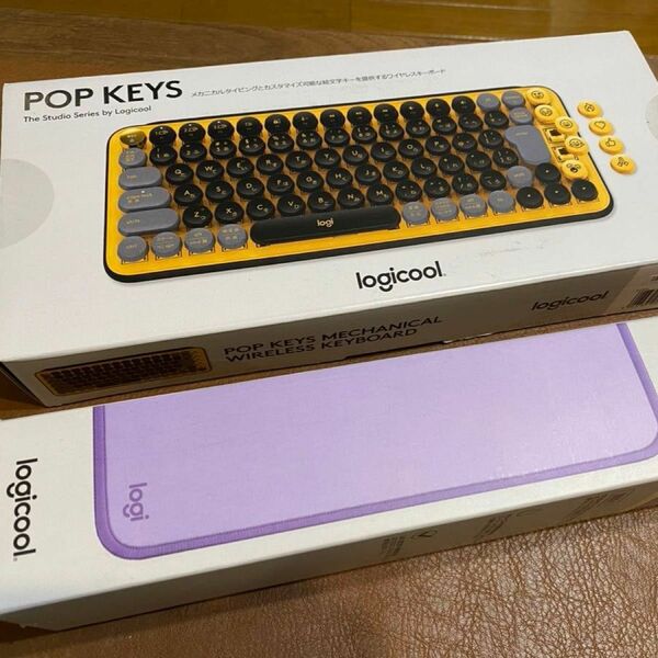 【セット】Logicool POP KEYS K730YL & MP20PL